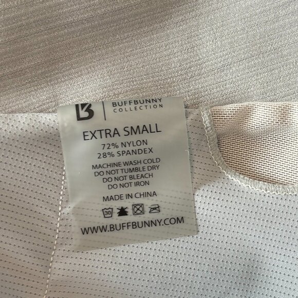 BuffBunny Ribbed Crop top size XS in light grey - Picture 7 of 8